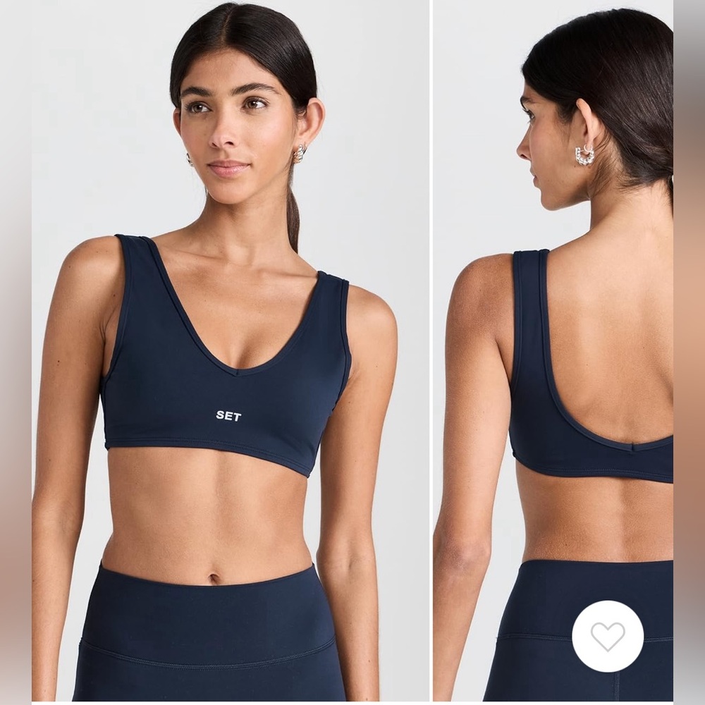 Set Active Navy Sportbody Dip Bra